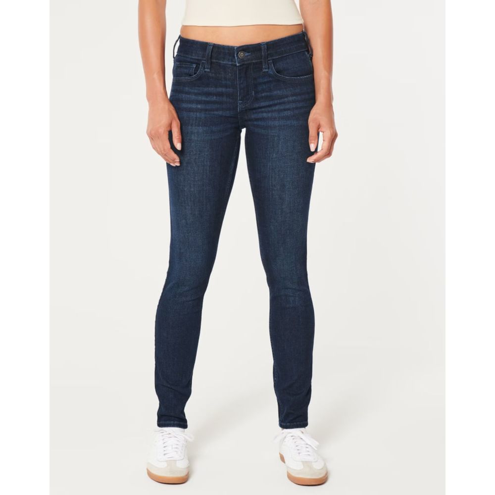 Hollister Low Rise Super Skinny Dark Wash Jeans Size 5S